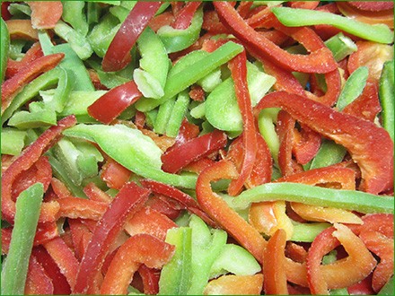 frozen capsicums